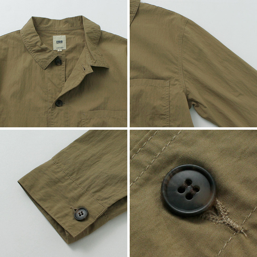 FOB FACTORY / F2394 法式衬衫外套