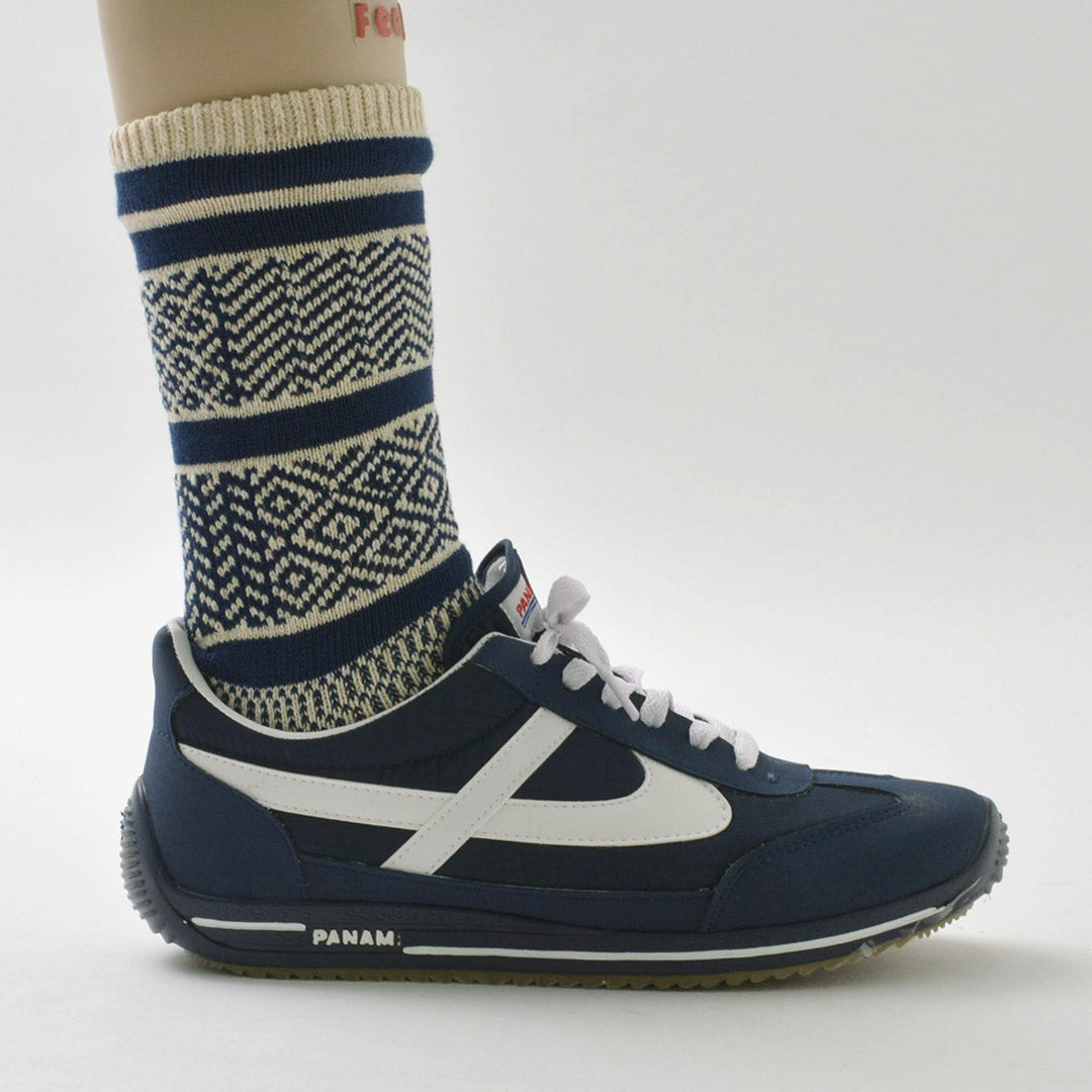 ROTOTO / Chaussettes Multi-Jacquard Crew