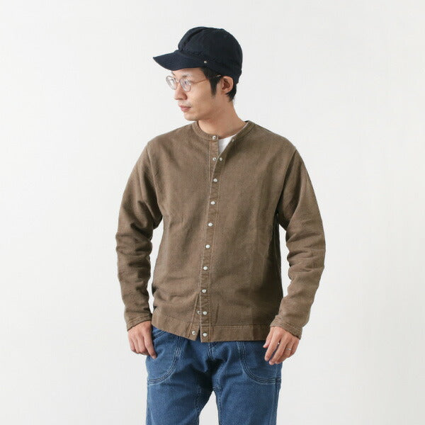 GOOD ON / Crew Neck Sweatshirt Cardigan