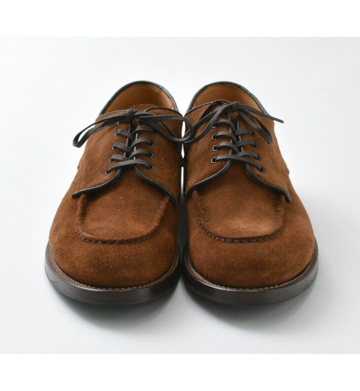 WHEELROBE / 15078S Chaussures en daim à coutures épaisses et bout moc