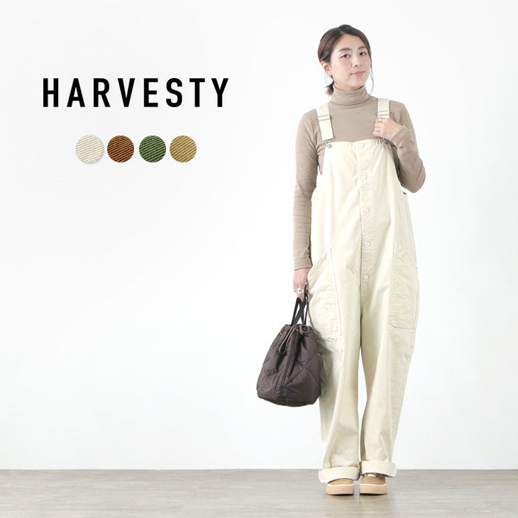 HARVESTY / Chino Cross Dye Overalls