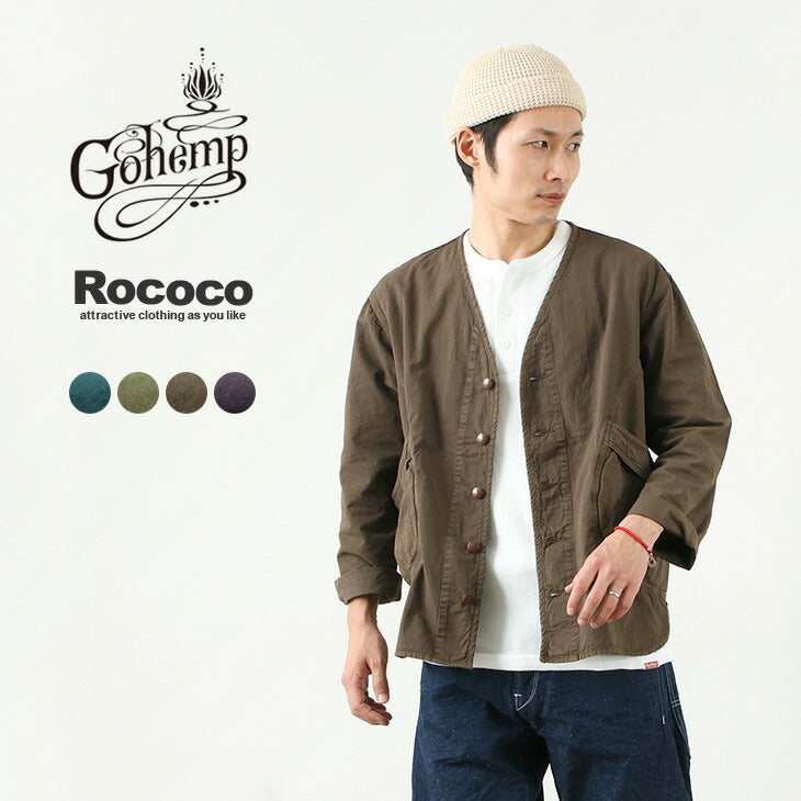 GOHEMP / Vendor Collarless Jacket