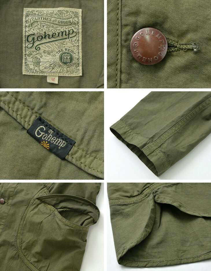 GOHEMP / Vendor Collarless Jacket