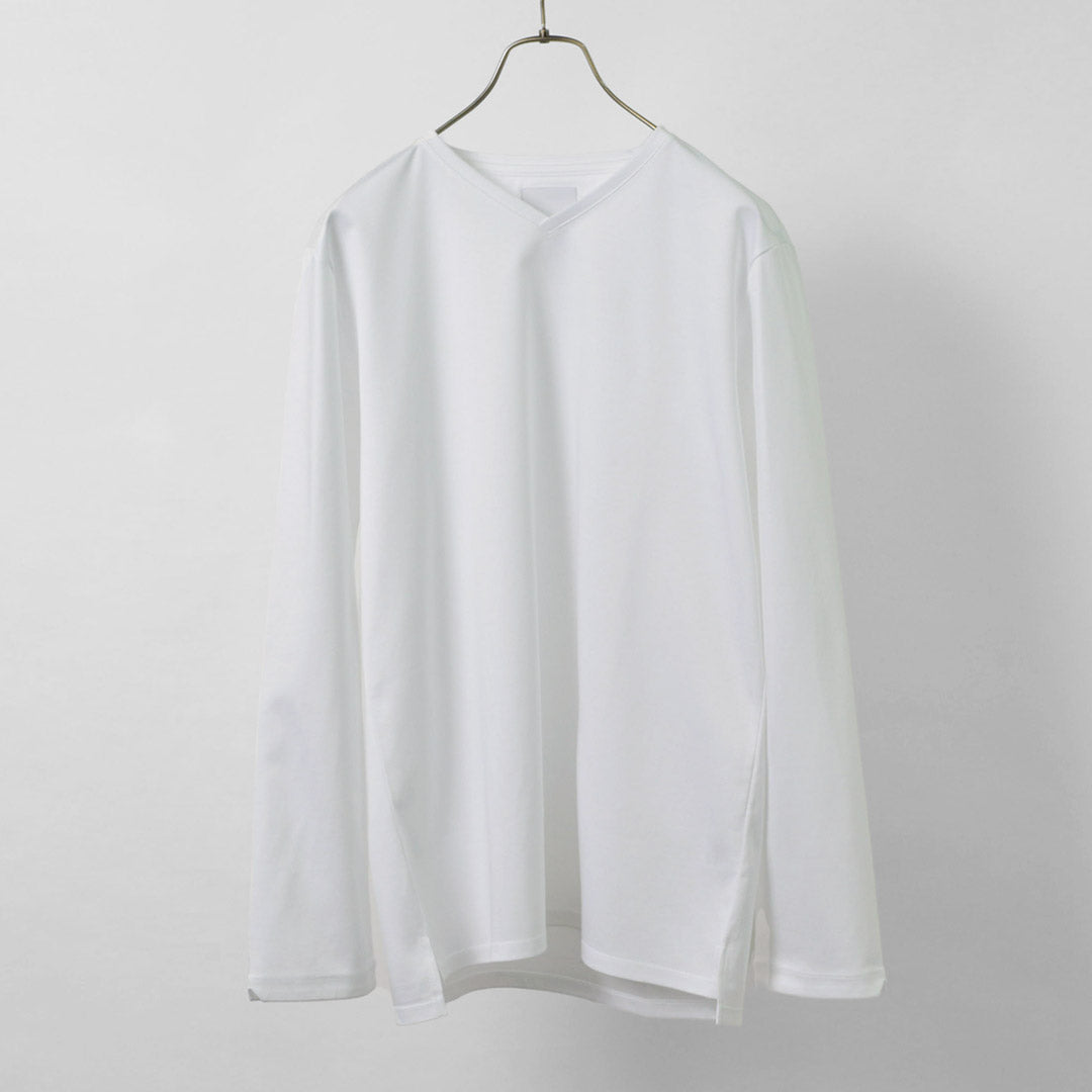 RE MADE IN TOKYO JAPÓN / Camiseta de vestir de manga larga con cuello en V hecha en Tokio