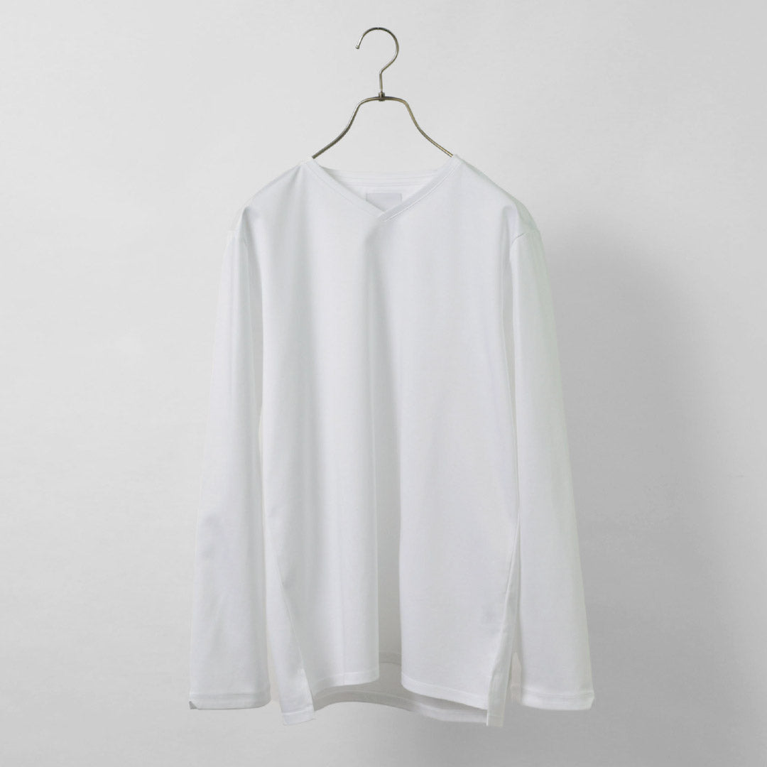 RE MADE IN TOKYO JAPÓN / Camiseta de vestir de manga larga con cuello en V hecha en Tokio