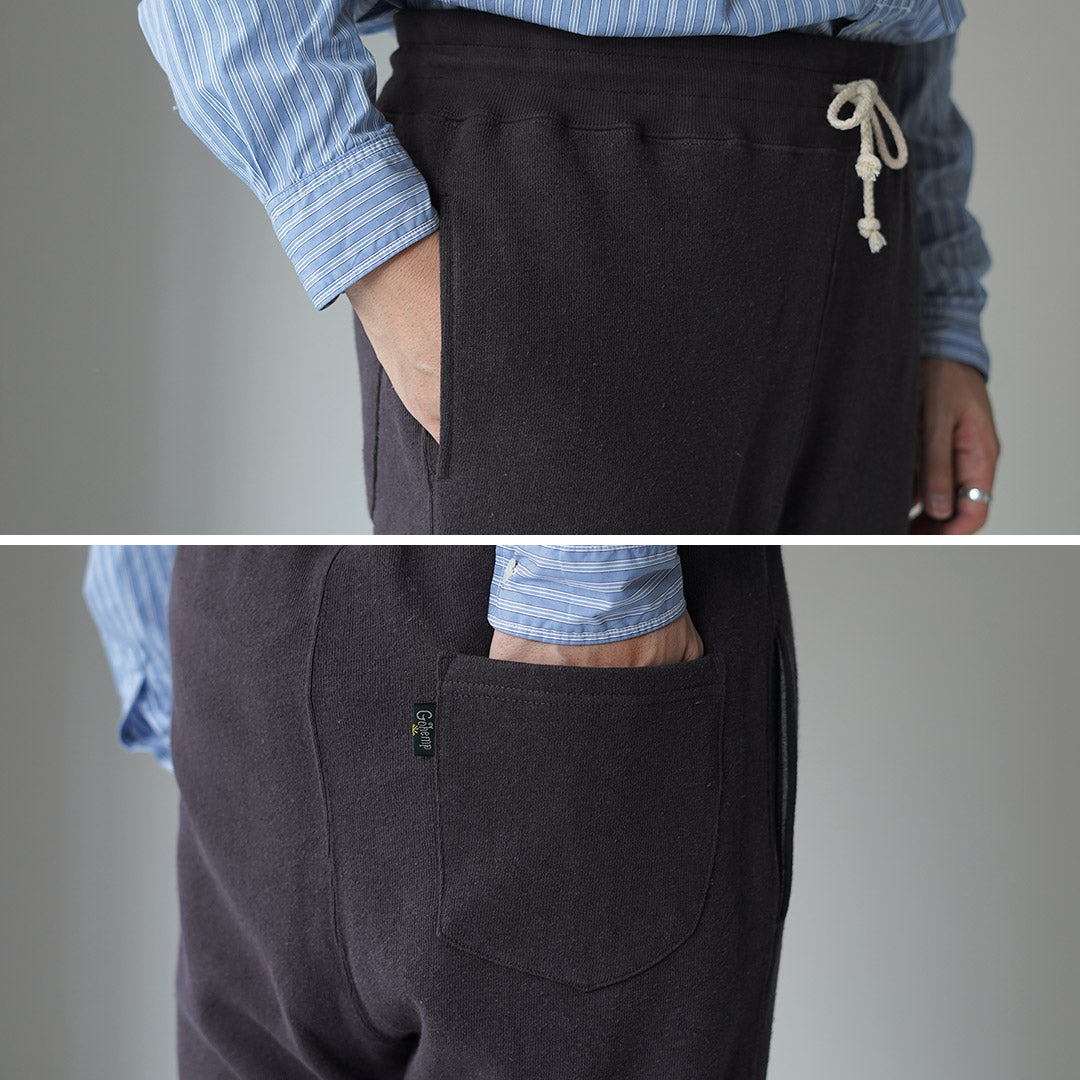 Pantalones de chándal de cáñamo de costilla delgada / gohemp