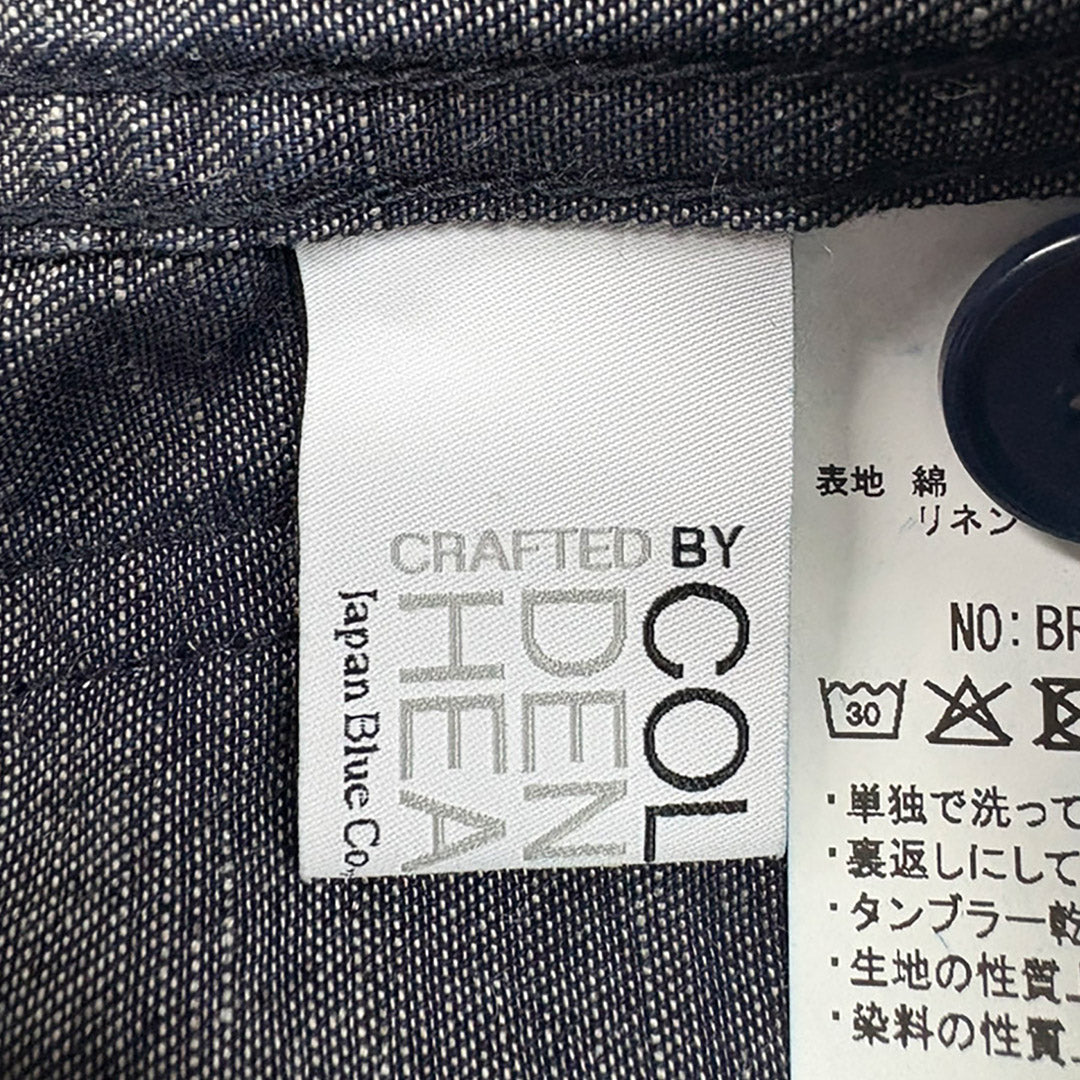 JAPAN BLUE JEANS / RJB7070 Chaqueta overol francesa de mezclilla de lino y algodón