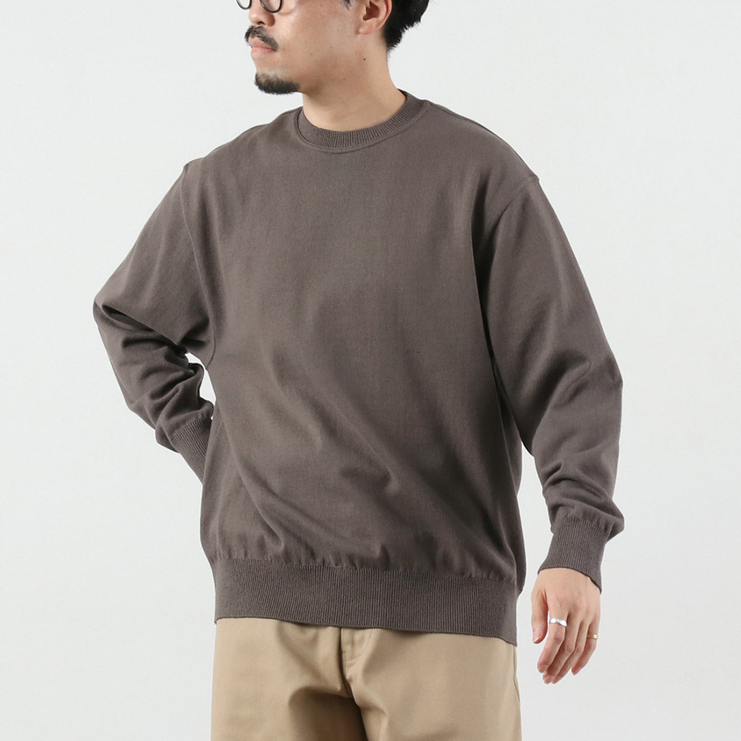 YONETOMI NEW BASIC / Wave Cotton Knit Pullover Model 2025