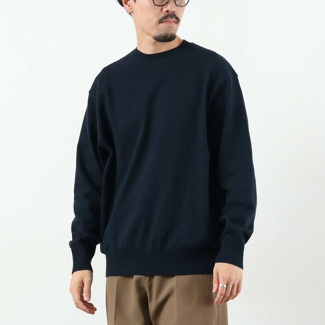 YONETOMI NEW BASIC / Wave Cotton Knit Pullover Model 2025