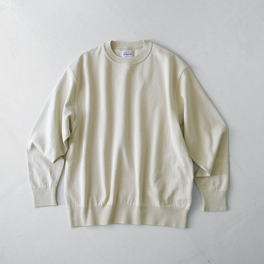 YONETOMI NEW BASIC / Wave Cotton Knit Pullover Model 2025