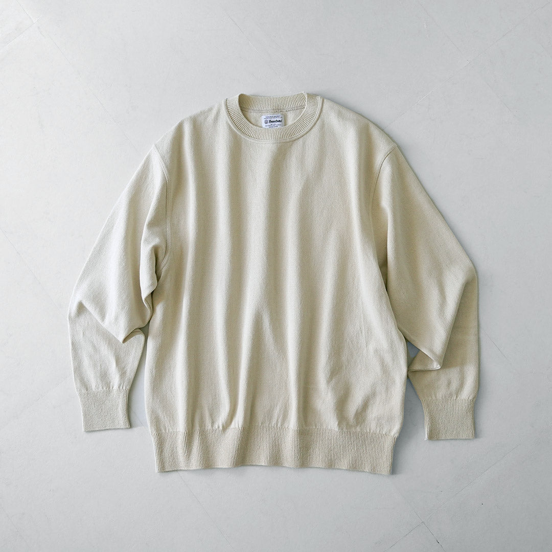 YONETOMI NEW BASIC / Wave Cotton Knit Pullover Model 2025