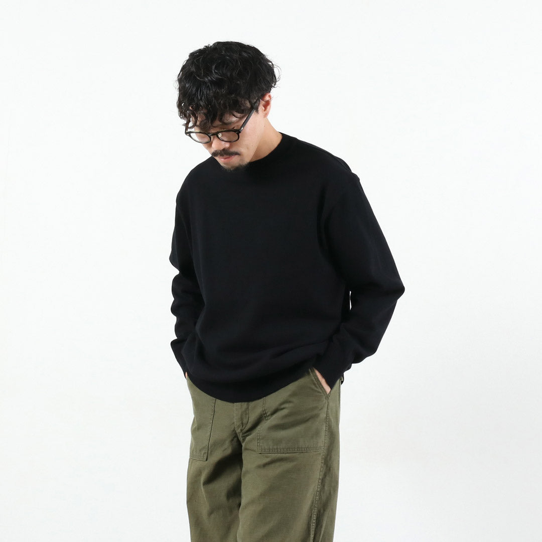 YONETOMI NEW BASIC / Wave Cotton Knit Pullover Model 2025