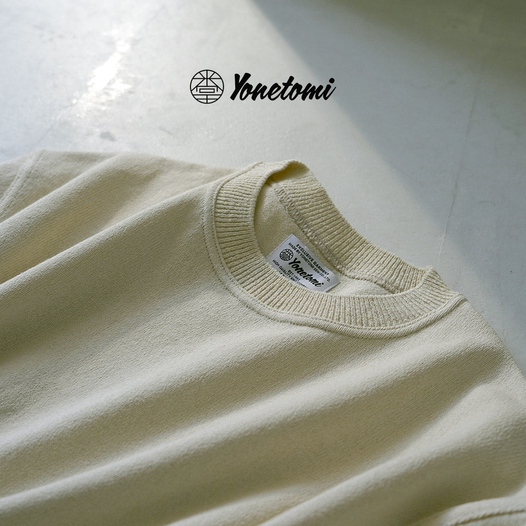 YONETOMI NEW BASIC / Wave Cotton Knit Pullover Model 2025
