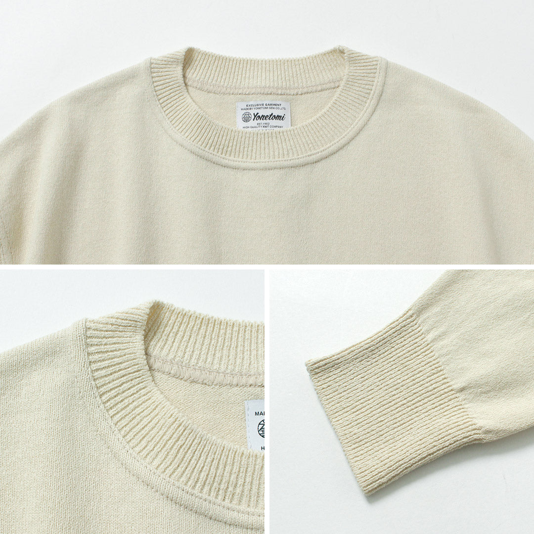 YONETOMI NEW BASIC / Wave Cotton Knit Pullover Model 2025