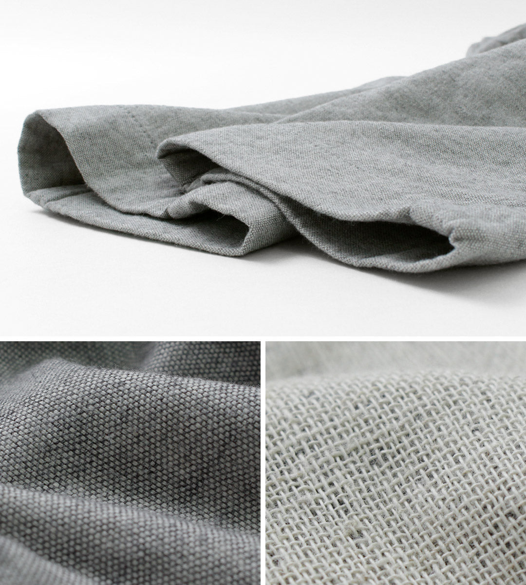 FOB FACTORY / F0513 Pantalón cambray de tejido doble de lino y algodón
