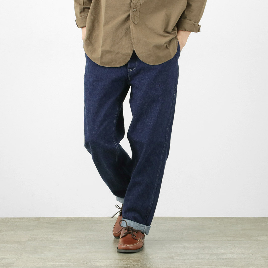 FOB FACTORY / F0511 Pantalon de pont en denim WW2 One-wash