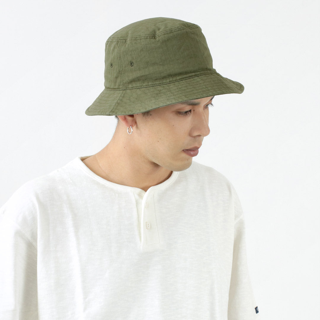 HIGHER / Vintage Herringbone Bucket Hat