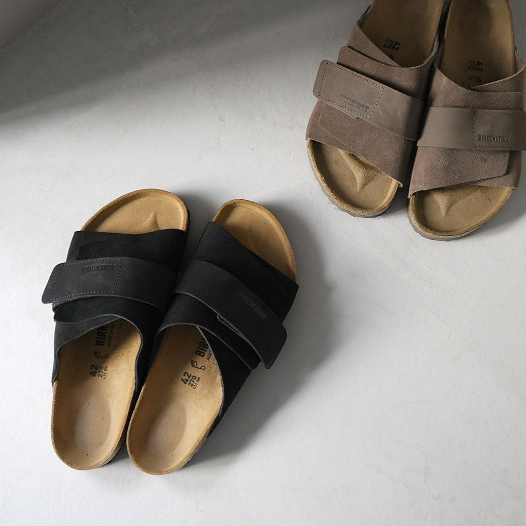 BIRKENSTOCK / Sandalias Kyoto de ante y piel nobuck