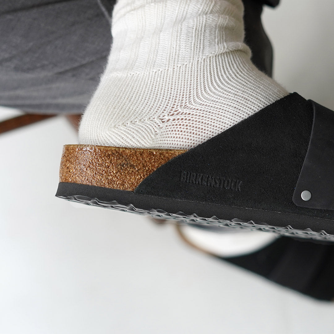 BIRKENSTOCK / Sandalias Kyoto de ante y piel nobuck