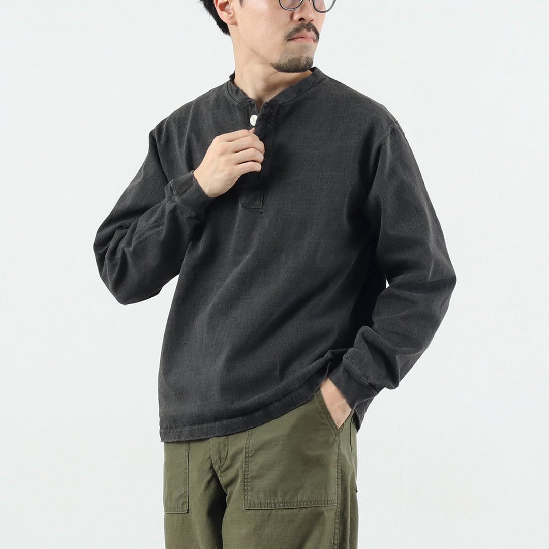 GOOD ON / Long-Sleeve Heavy Henley T-Shirt