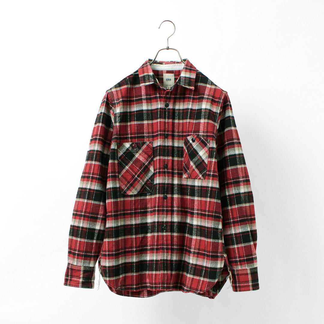 FOB FACTORY / F3481 Heavy Flannel Work Shirt