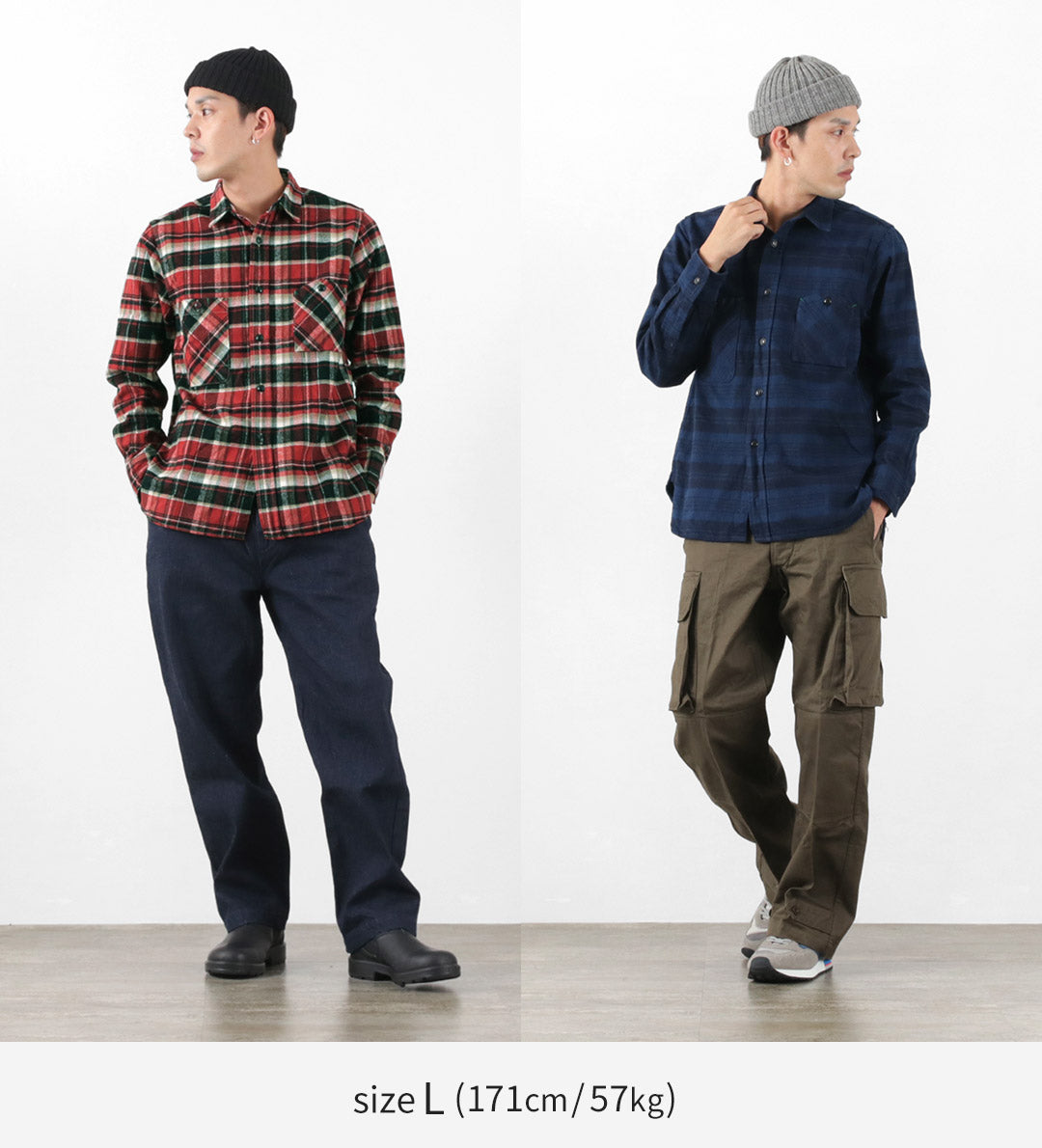 FOB FACTORY / F3481 Heavy Flannel Work Shirt