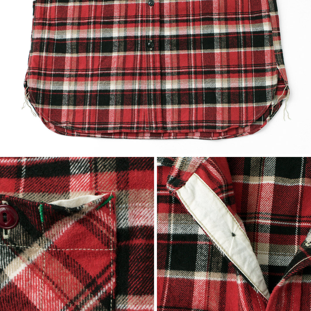 FOB FACTORY / F3481 Heavy Flannel Work Shirt