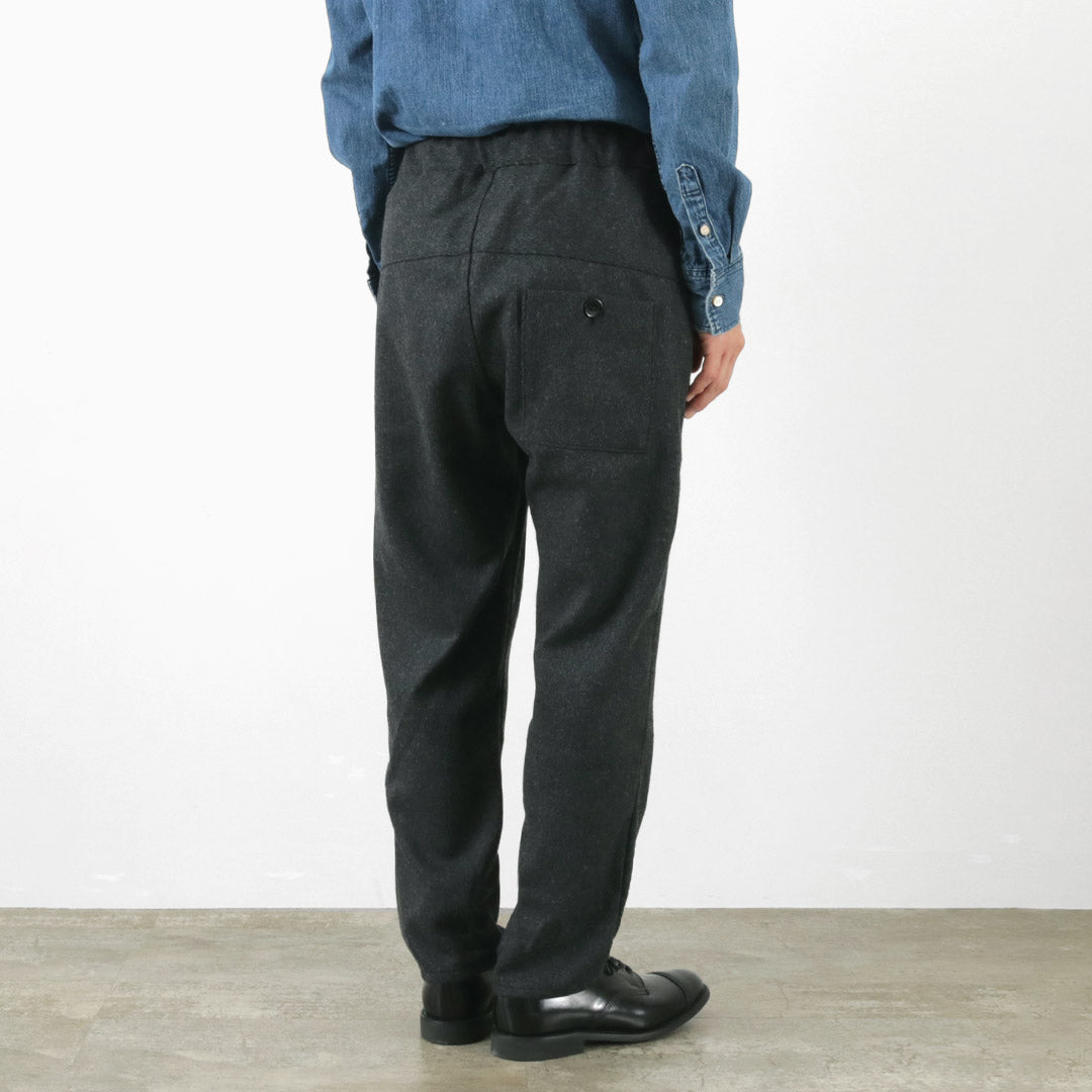 RE MADE IN TOKYO JAPAN / Pantalon Kersey Tuck en laine et cachemire