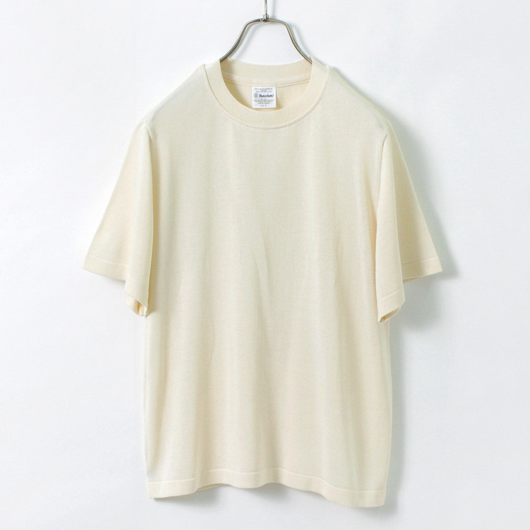 YONETOMI NEW BASIC / Heavy Weight Silk Knit T-Shirt