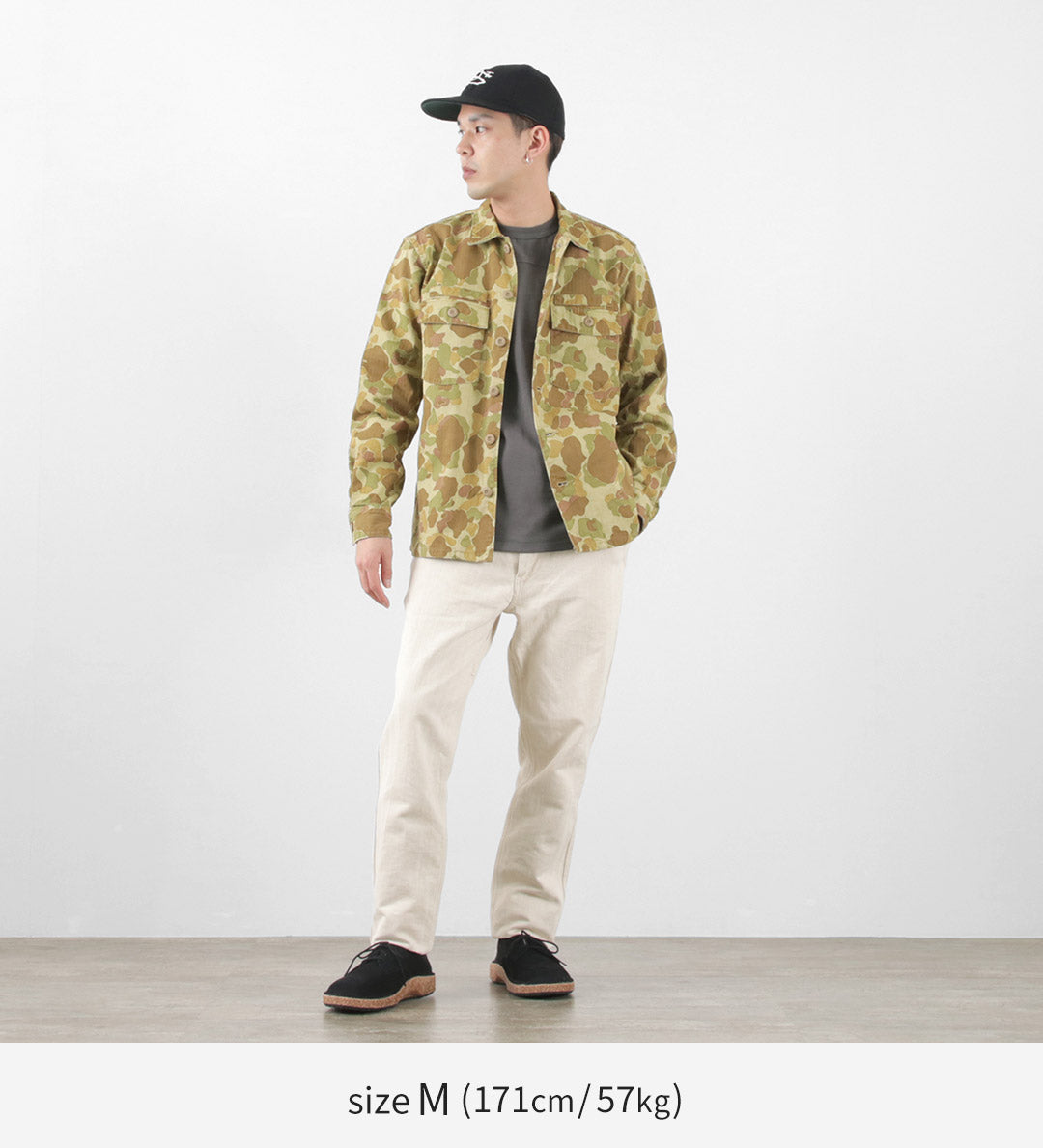 FOB FACTORY / F0516 면마 헤링본 팬츠
