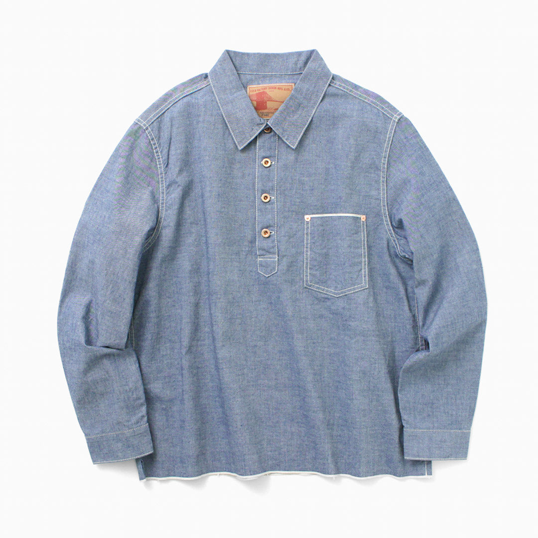 FOB FACTORY / F3487 Chambray Pullover Shirt