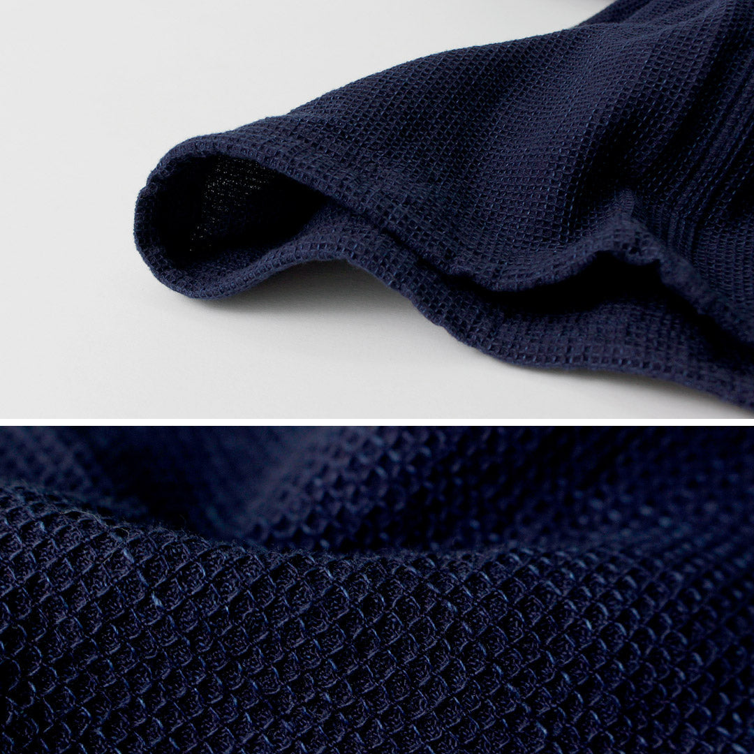 FOB FACTORY / F3493 Indigo Waffle T-shirt
