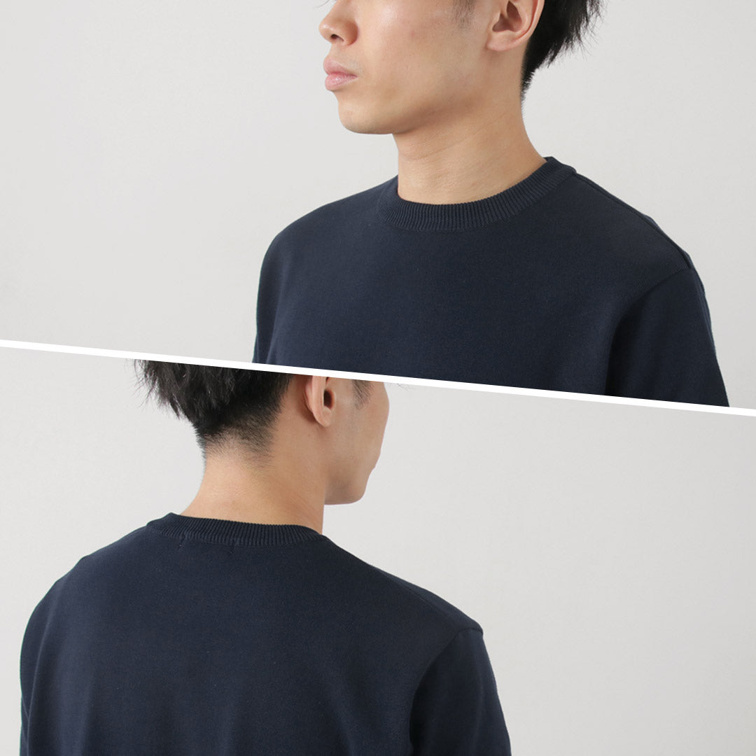 FUJITO / Crew Neck Knit T-Shirt