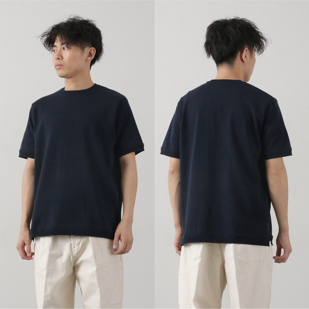 FUJITO / Crew Neck Knit T-Shirt