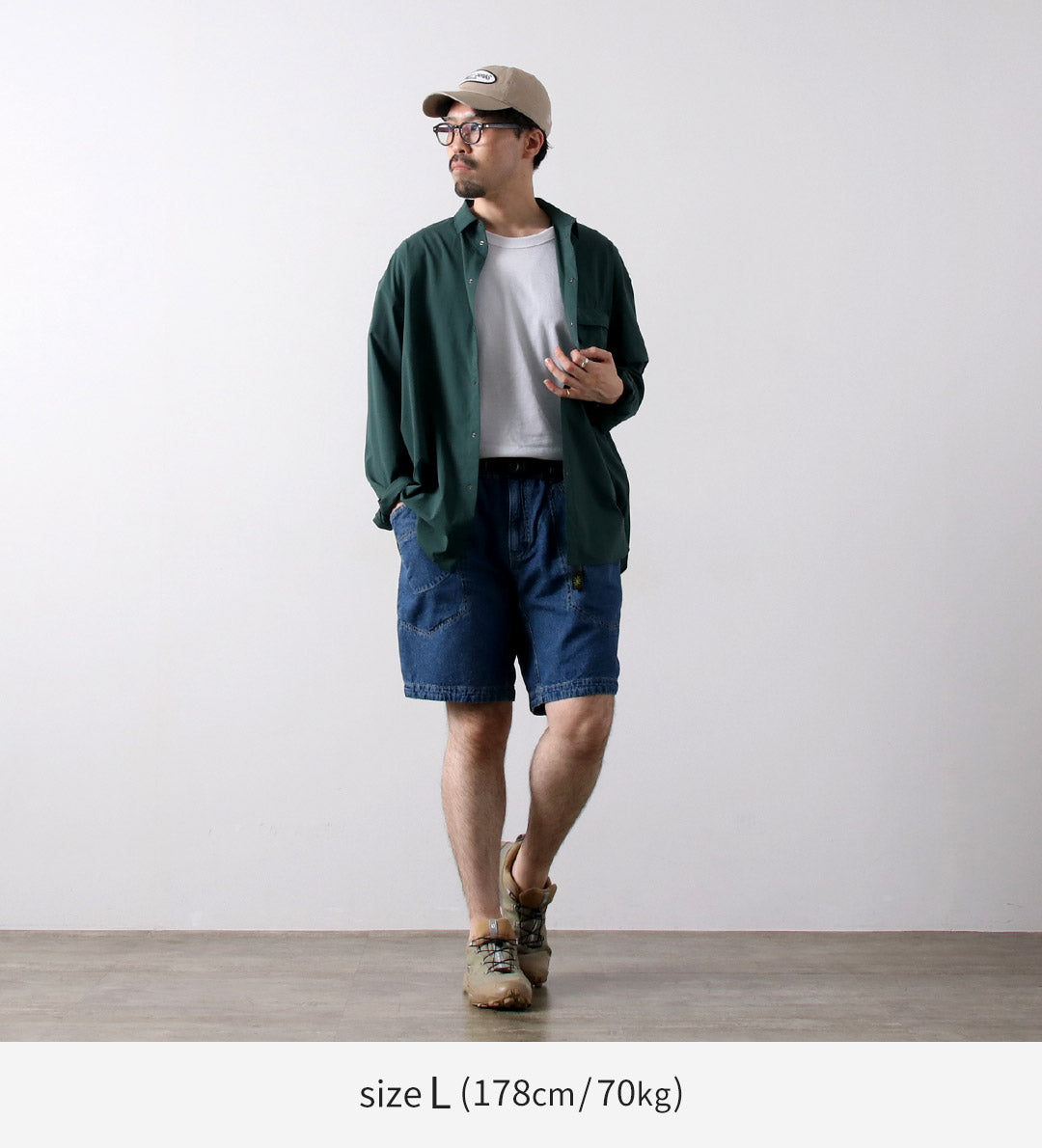 Gohemp / viajero shorts fáciles usados ​​usados
