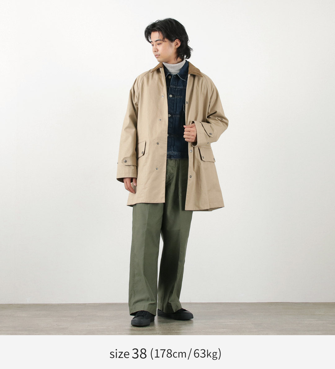 TRADITIONAL WEATHERWEAR / 고밀도 원단 코듀로이 칼라 코트