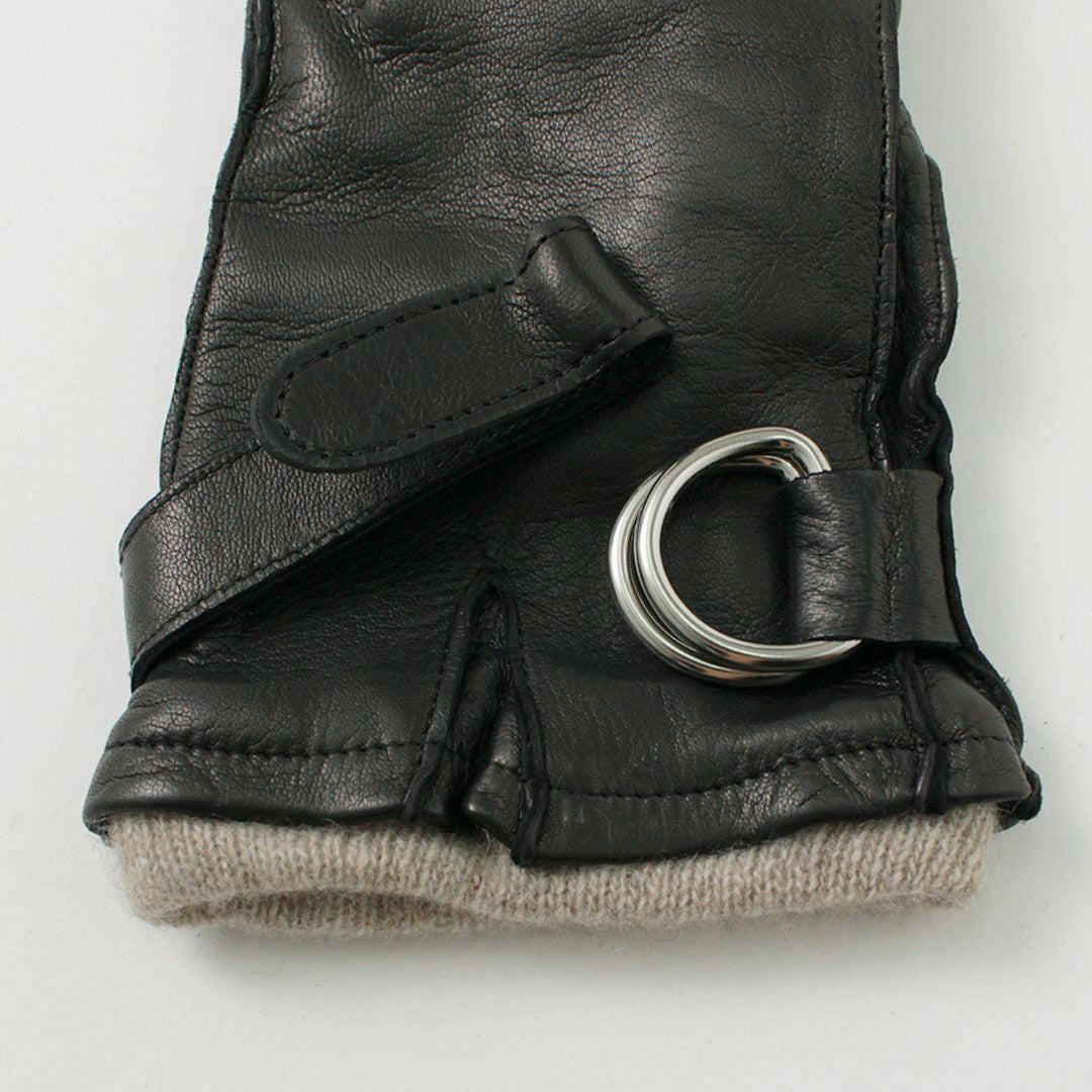 장갑 / 터치 램스킨 링 벨트 장갑