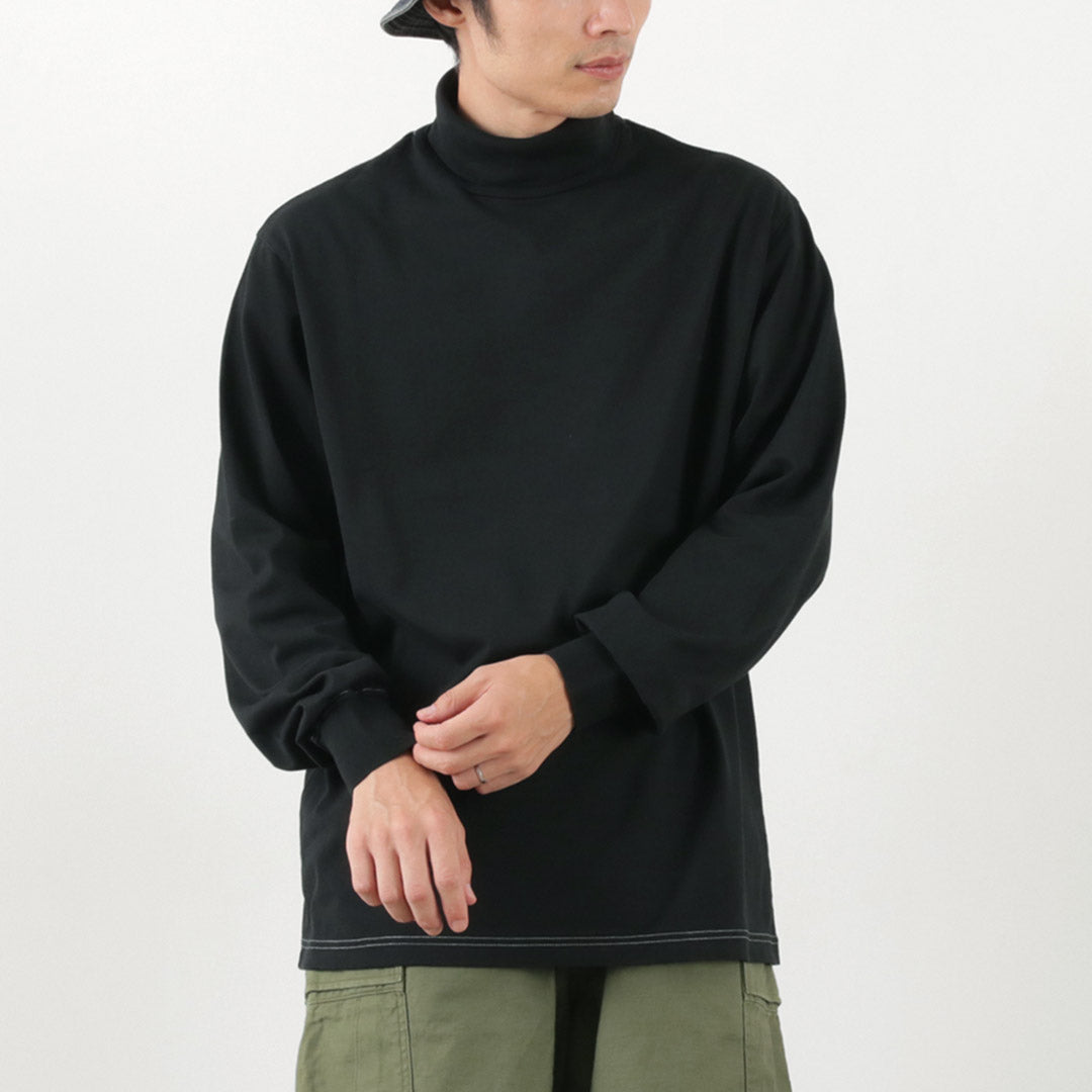 YONETOMI NEW BASIC / New Basic Garment Dye Turtleneck T-Shirt