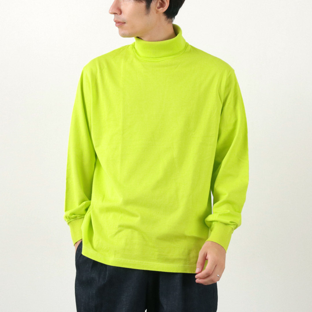 YONETOMI NEW BASIC / New Basic Garment Dye Turtleneck T-Shirt