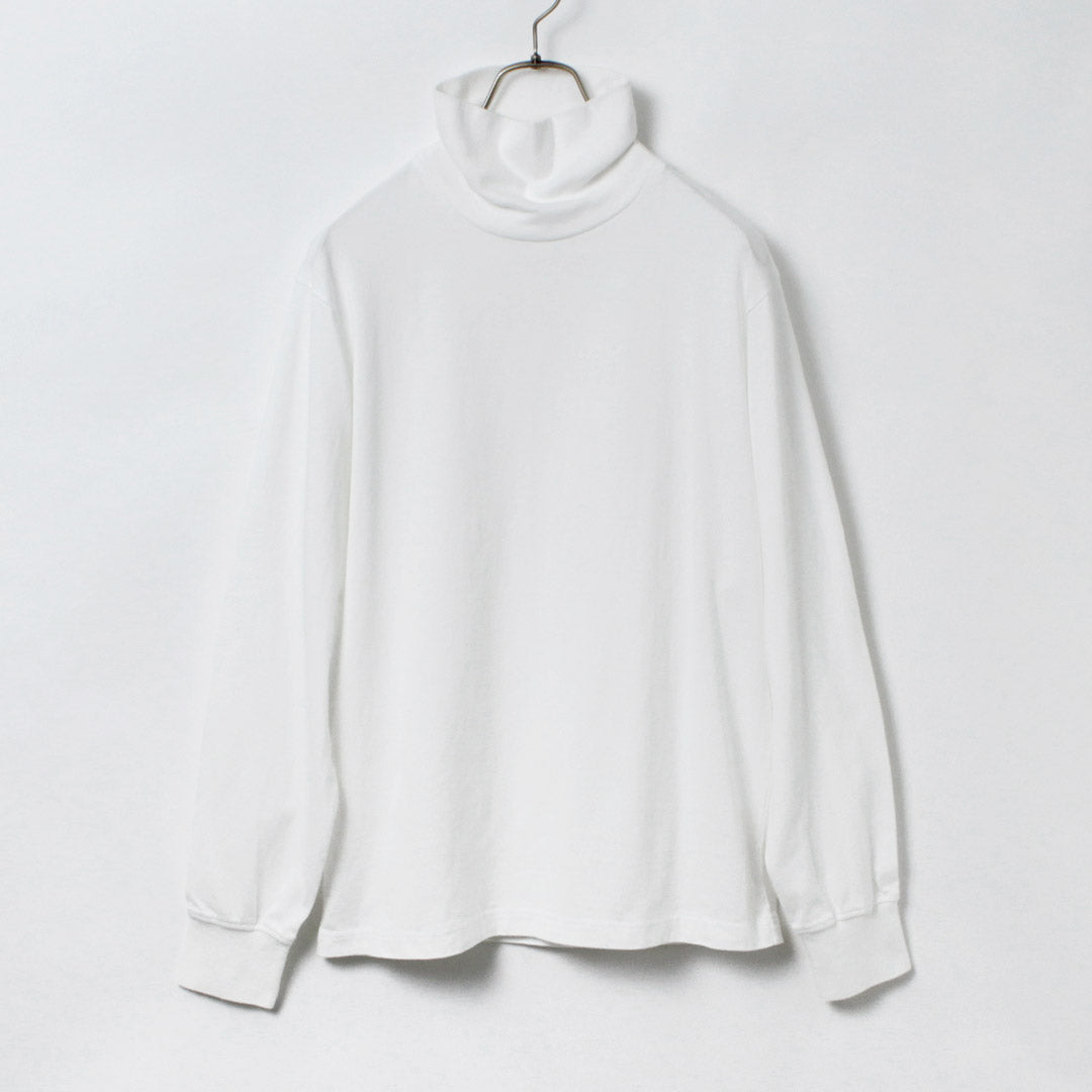 YONETOMI NEW BASIC / New Basic Garment Dye Turtleneck T-Shirt