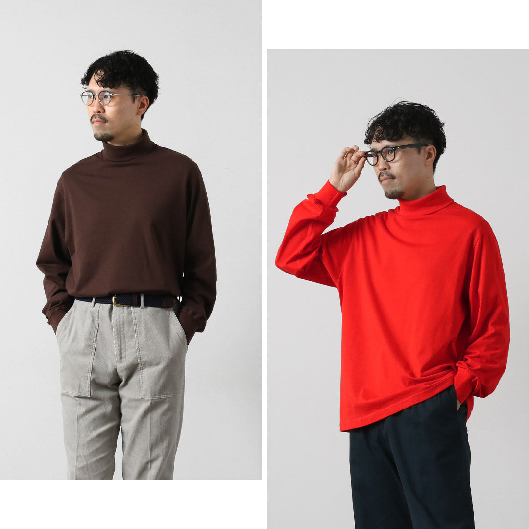 YONETOMI NEW BASIC / 新基本成衣染色高領 T 卹