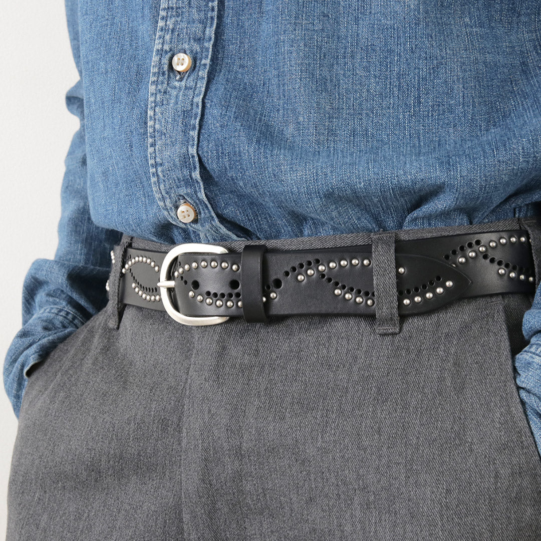 ORCIANI / Bull Soft leather with micro studs