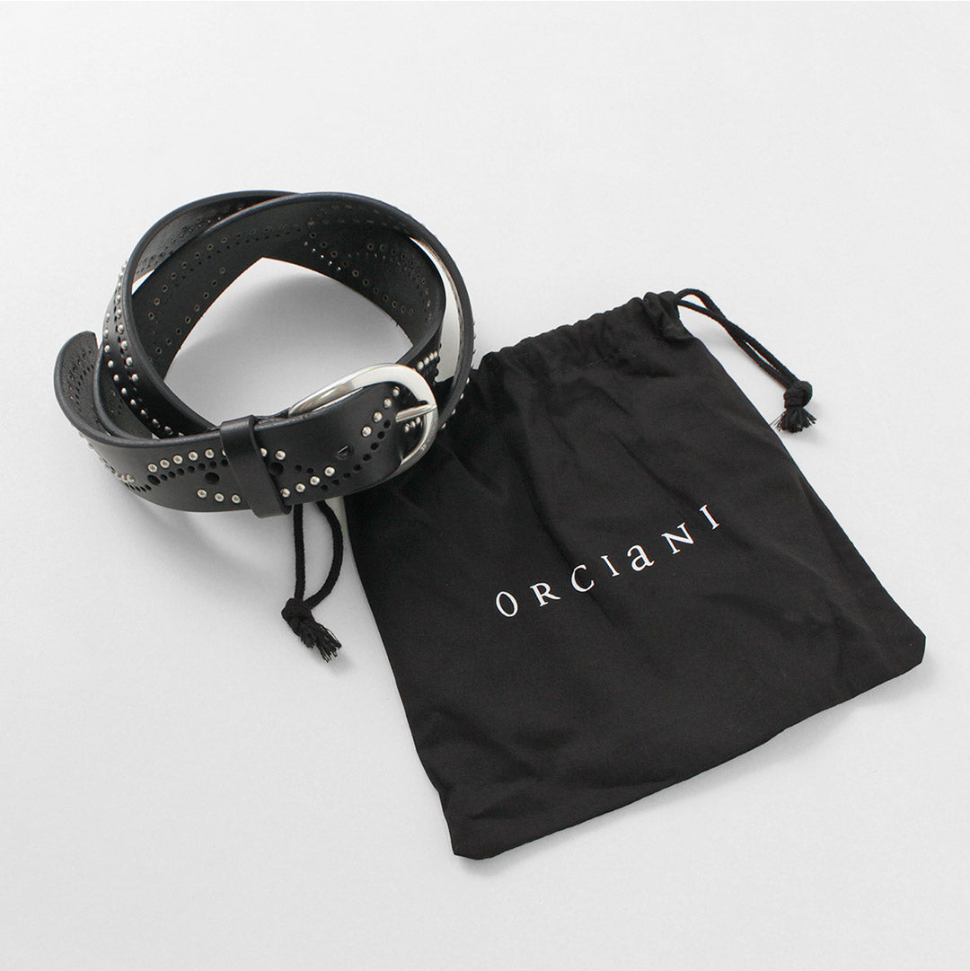 ORCIANI / Bull Soft leather with micro studs