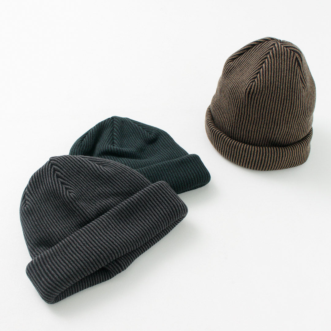 ROTOTO / Super Soft 2-way Stripe Beanie