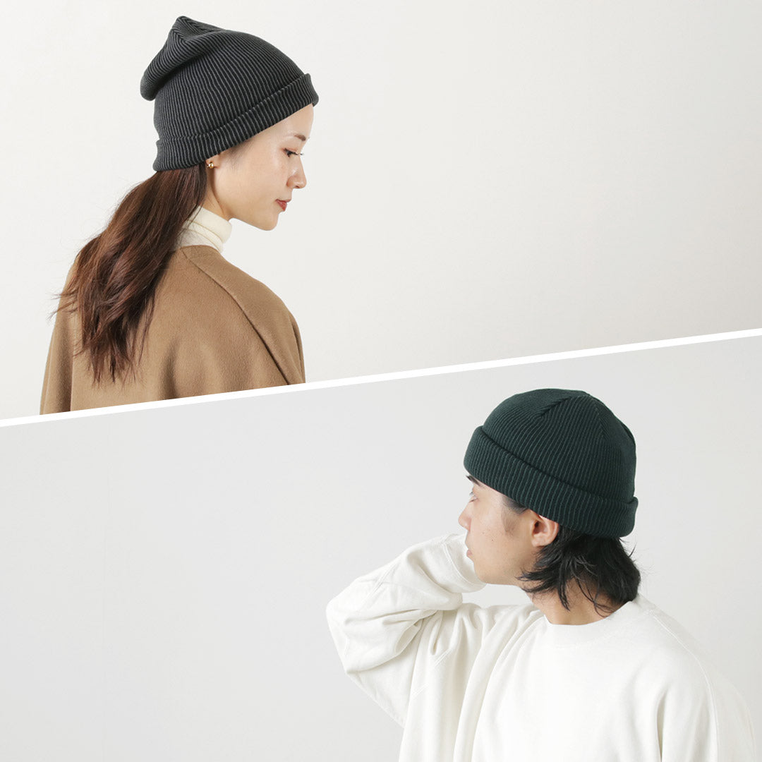 ROTOTO / Super Soft 2-way Stripe Beanie
