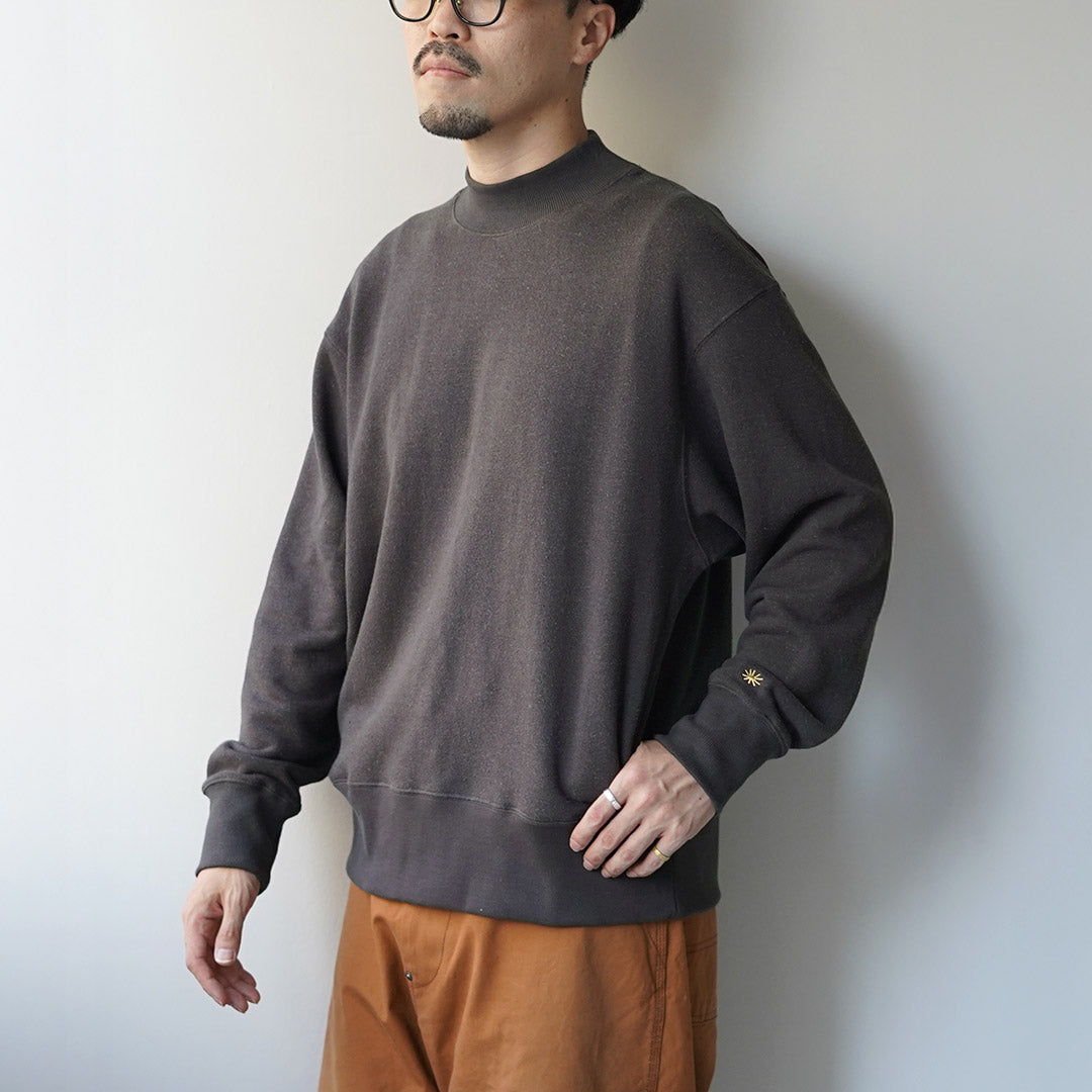 GOHEMP / 모크 넥 스웨트셔츠