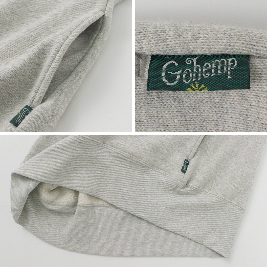 GOHEMP / Sudadera con cuello simulado