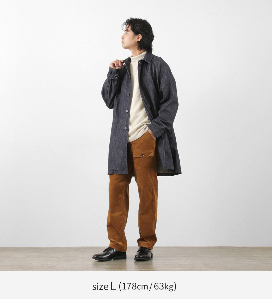 FOB FACTORY / F2437 Abrigo Vasco Denim