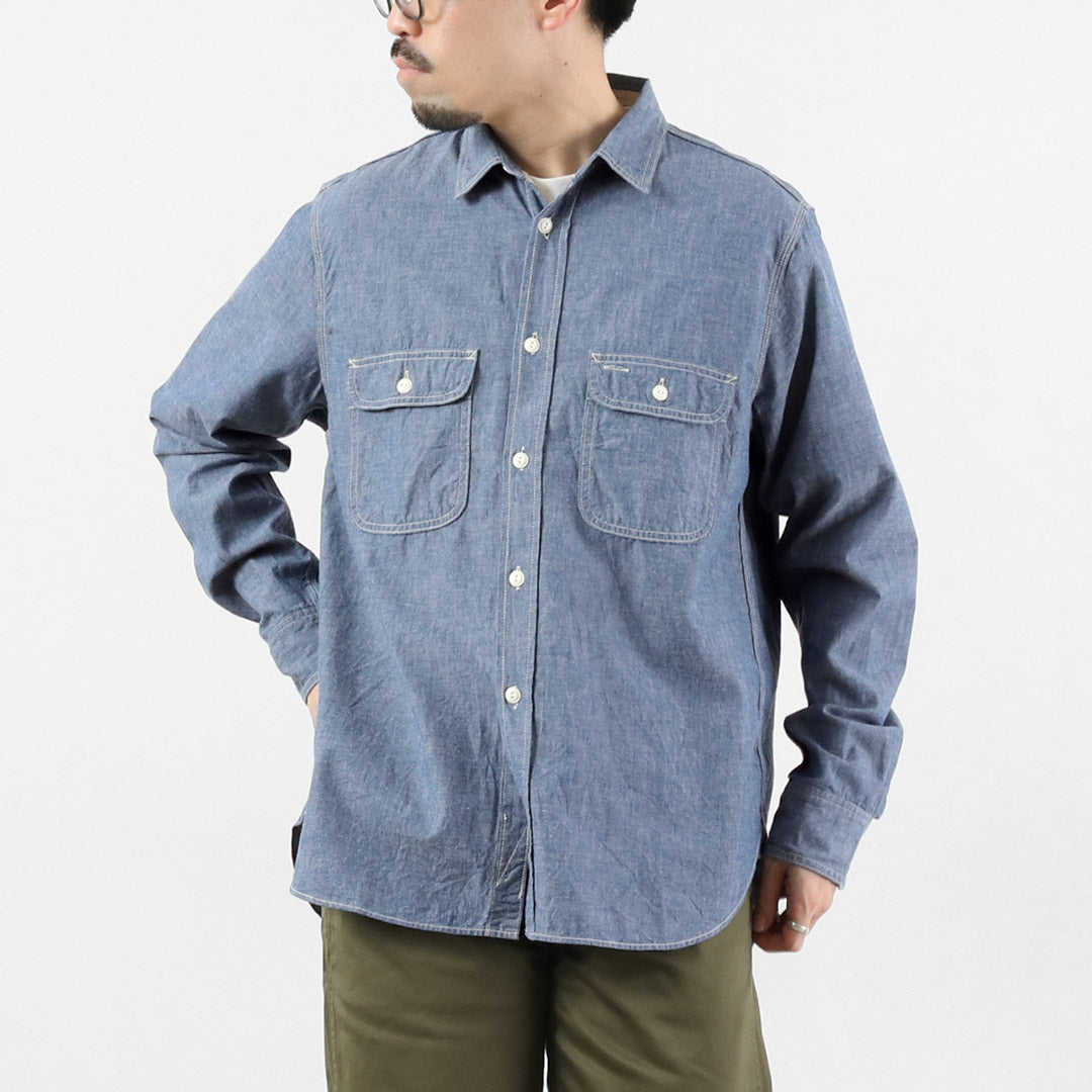 FOB FACTORY / F3494 Chambray Work Shirt