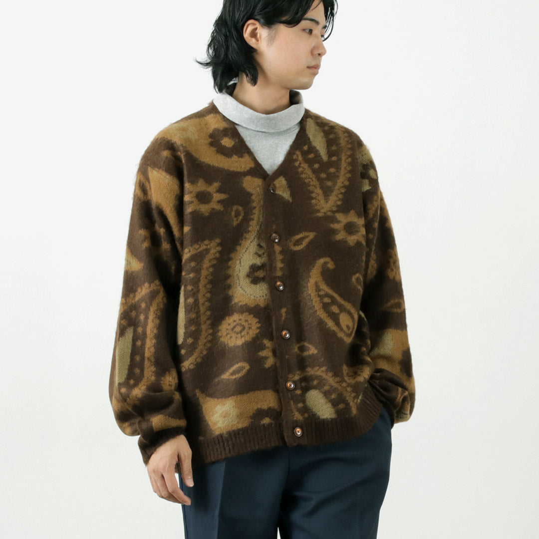 TOWNCRAFT / Vintage Pattern Shaggy Cardigan